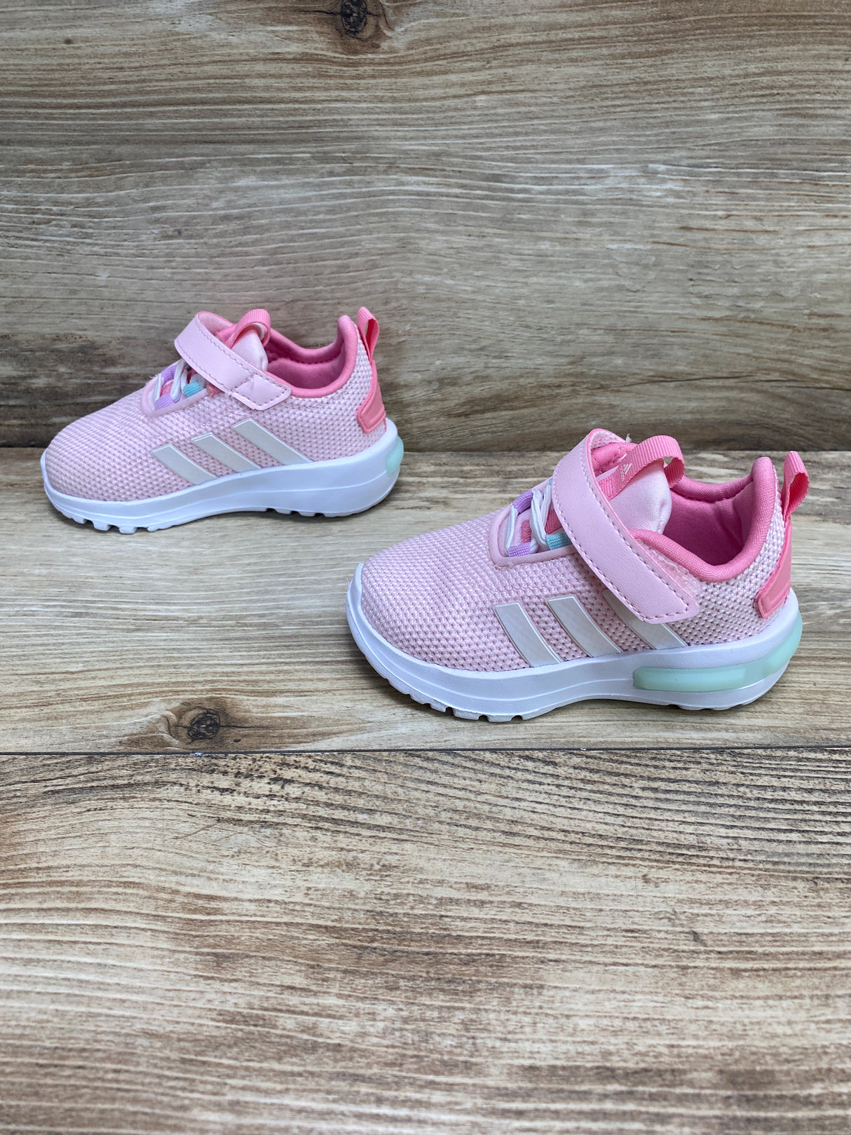 Adidas Girls Toddler Racer TR23 Sneaker Pink Sz 5c