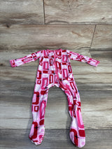KicKee Pants Footie in Cotton Candy Mid Century Modern sz 6-9m - Me n Mommy To Be