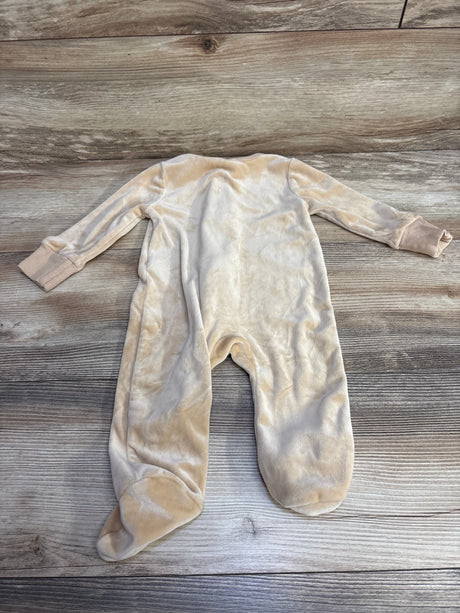 Liam & James Velour Sleeper Tan sz 3-6m - Me n Mommy To Be