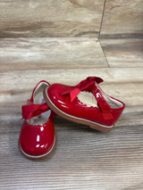 Felix & Flora Patent Leather Mary Jane Dress Shoes with Satin Bow Red sz 5c