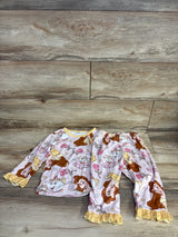 Beauty & The Beast Belle 2pc Set Pink sz 2T