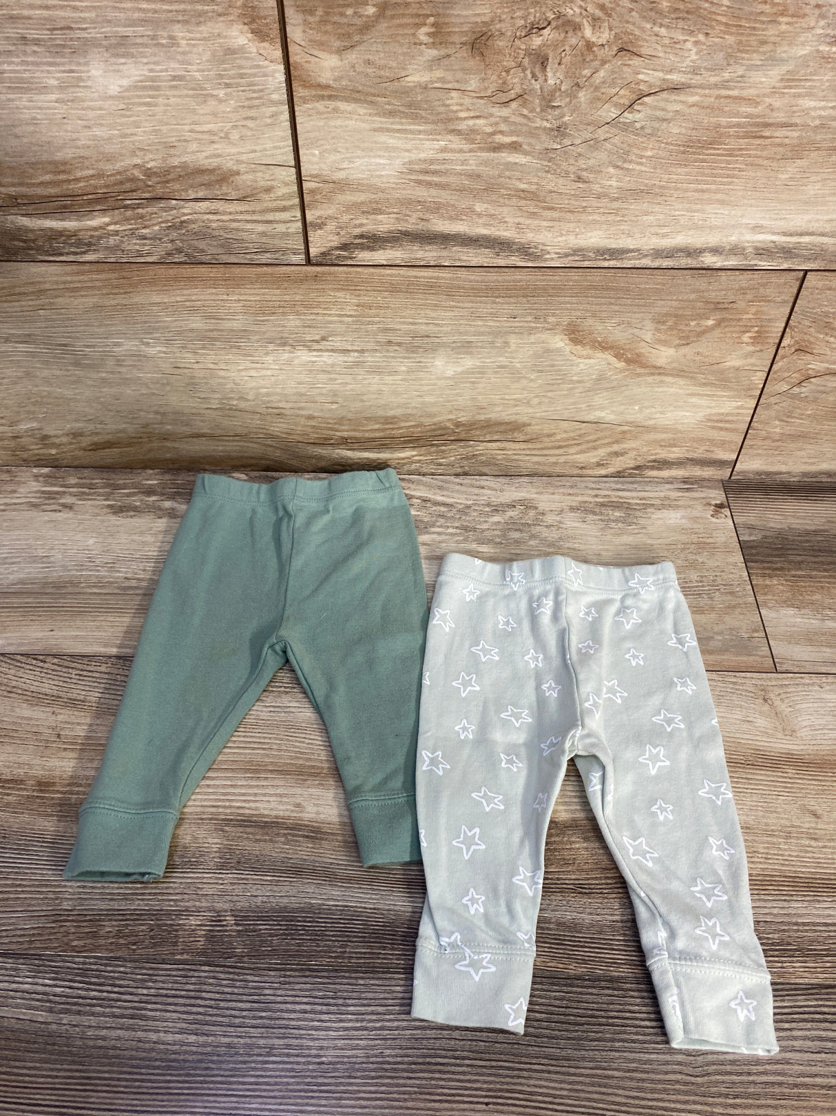 Cloud Island 2pk Pull On Pants Green sz 0-3m