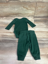 Nike 2pc Bodysuit & Bottoms Set Green sz Newborn
