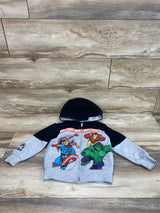 Marvel Avengers Full Zip Hoodie Black sz 4T