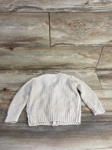 Cat & Jack Chunky Knit Button Front Cardigan Ivory sz 12m