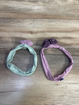 Posh P Headbands, 2pk Pink/Green