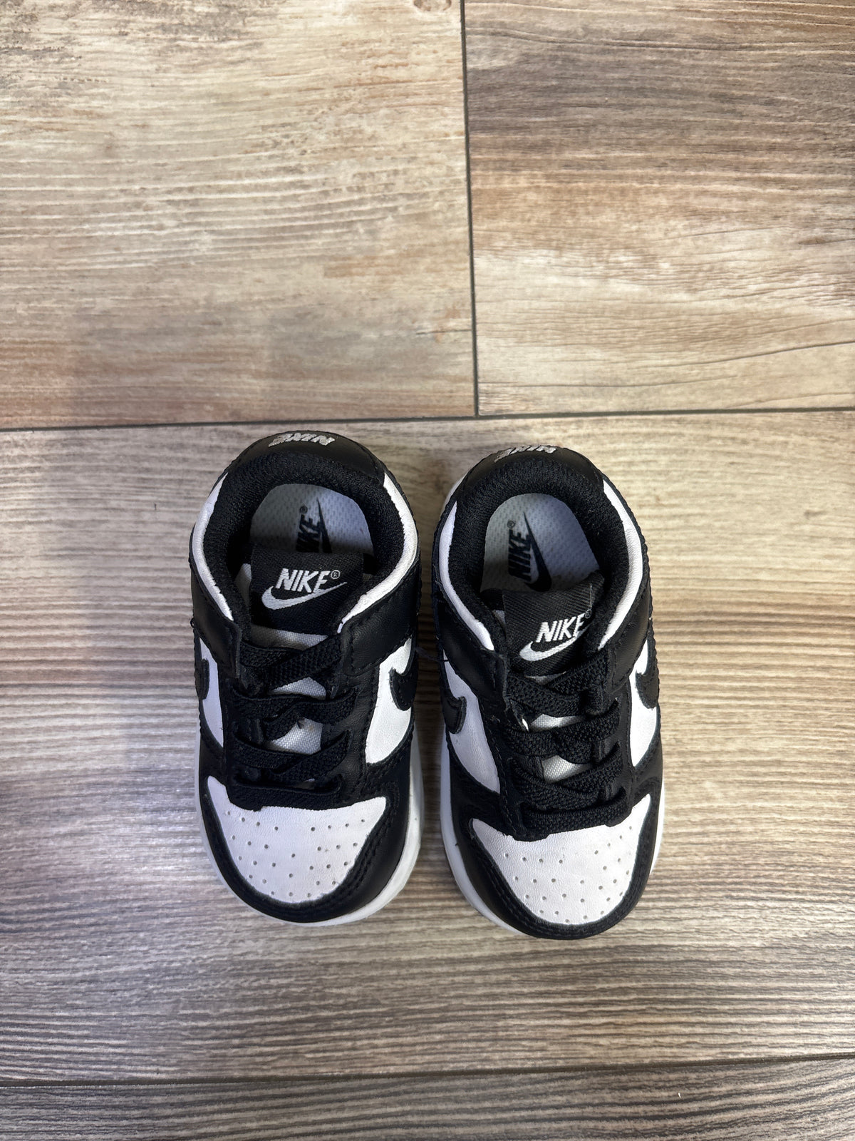 Nike Dunk Low TD 'Black White' Sneakers sz 4c