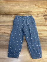 Baby Gap Drawstring Floral Joggers Blue sz 2T