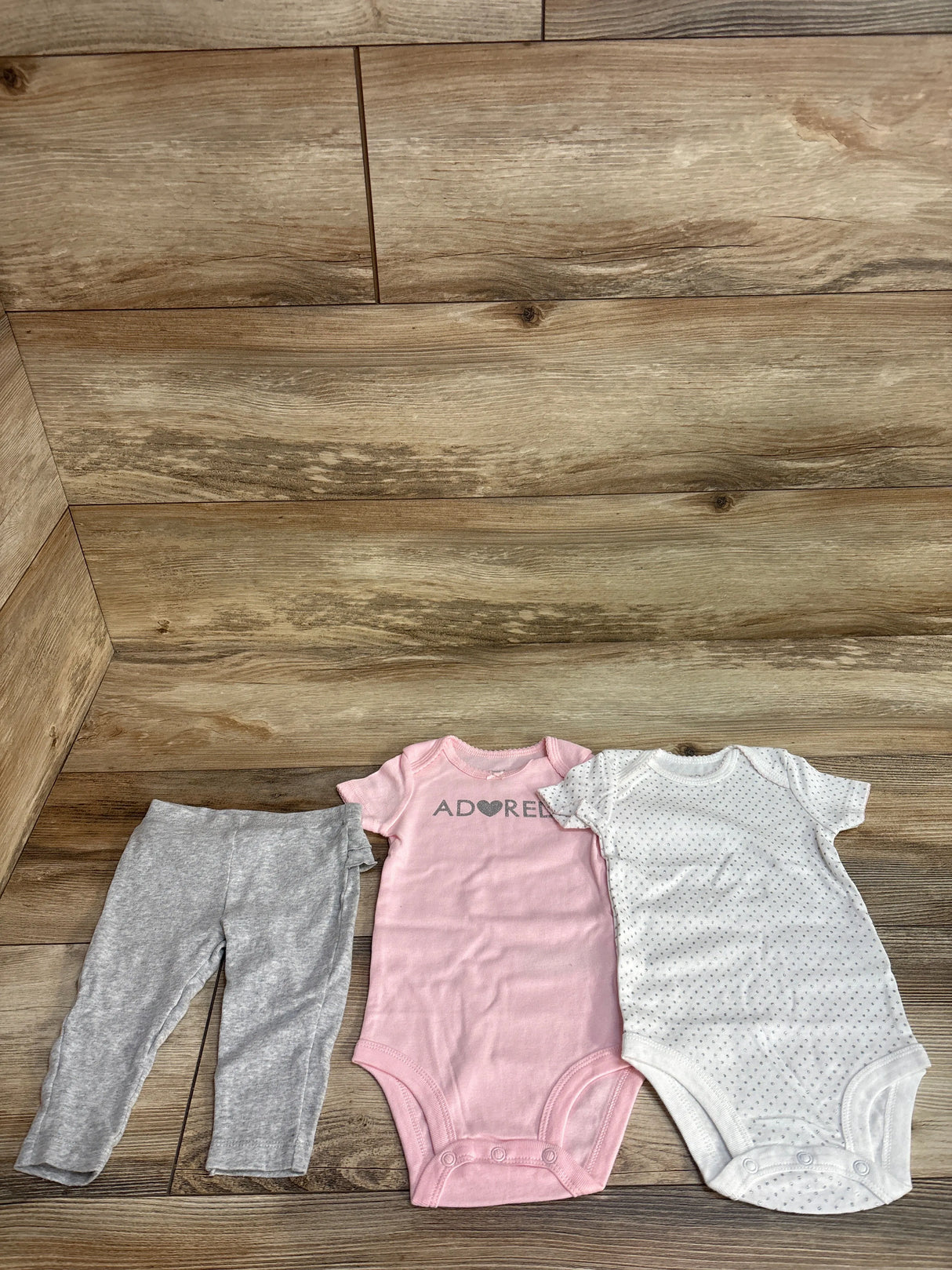 Simple Joys 3pc Set Pink sz 3-6m