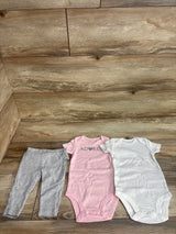 Simple Joys 3pc Set Pink sz 3-6m