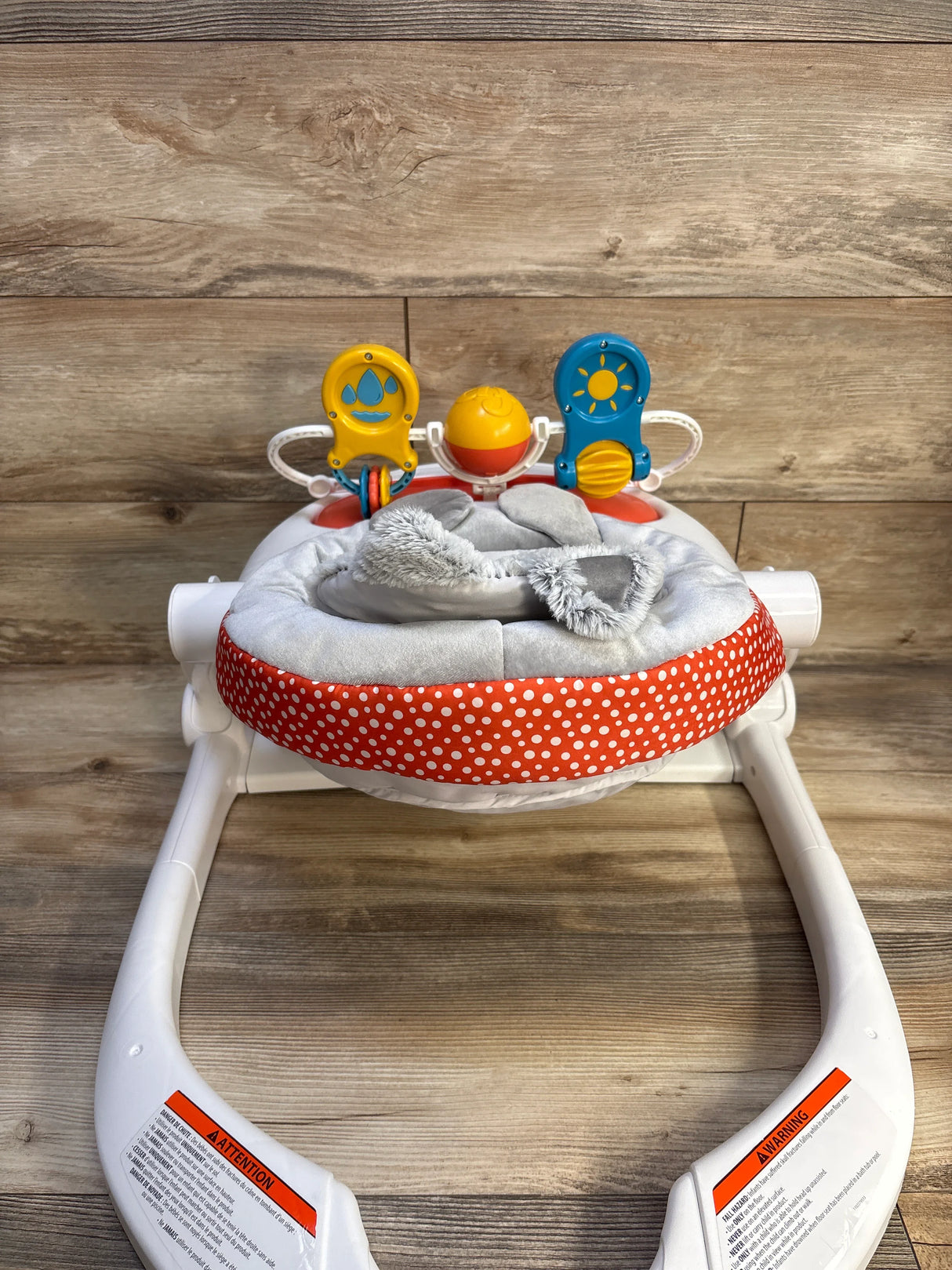 Fisher Price Baby Deluxe Sit-Me-Up Floor Seat with Toy Bar, Fox