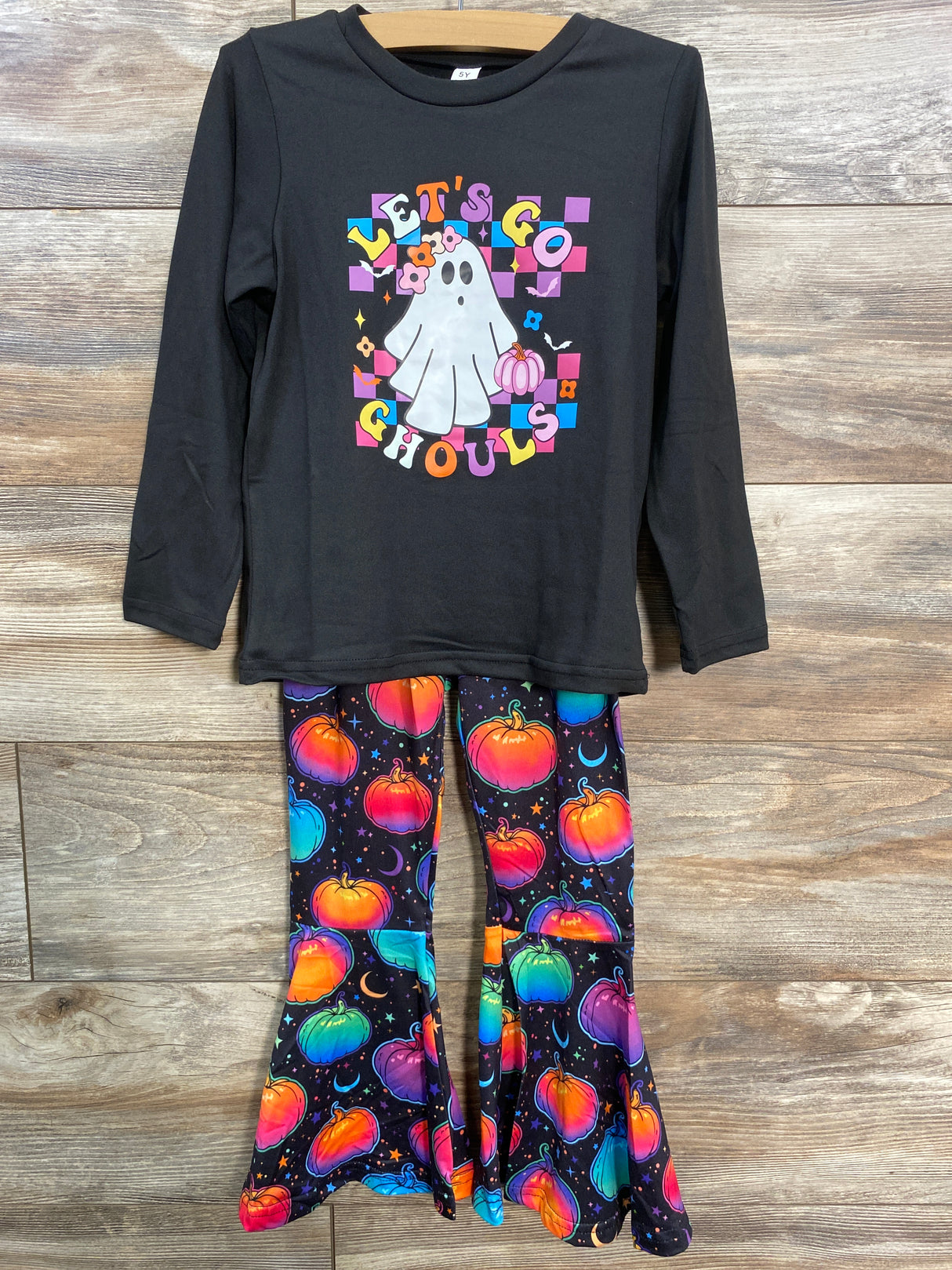 NWOT 2pc Let's Go Ghouls Shirt & Pants Black sz 5T