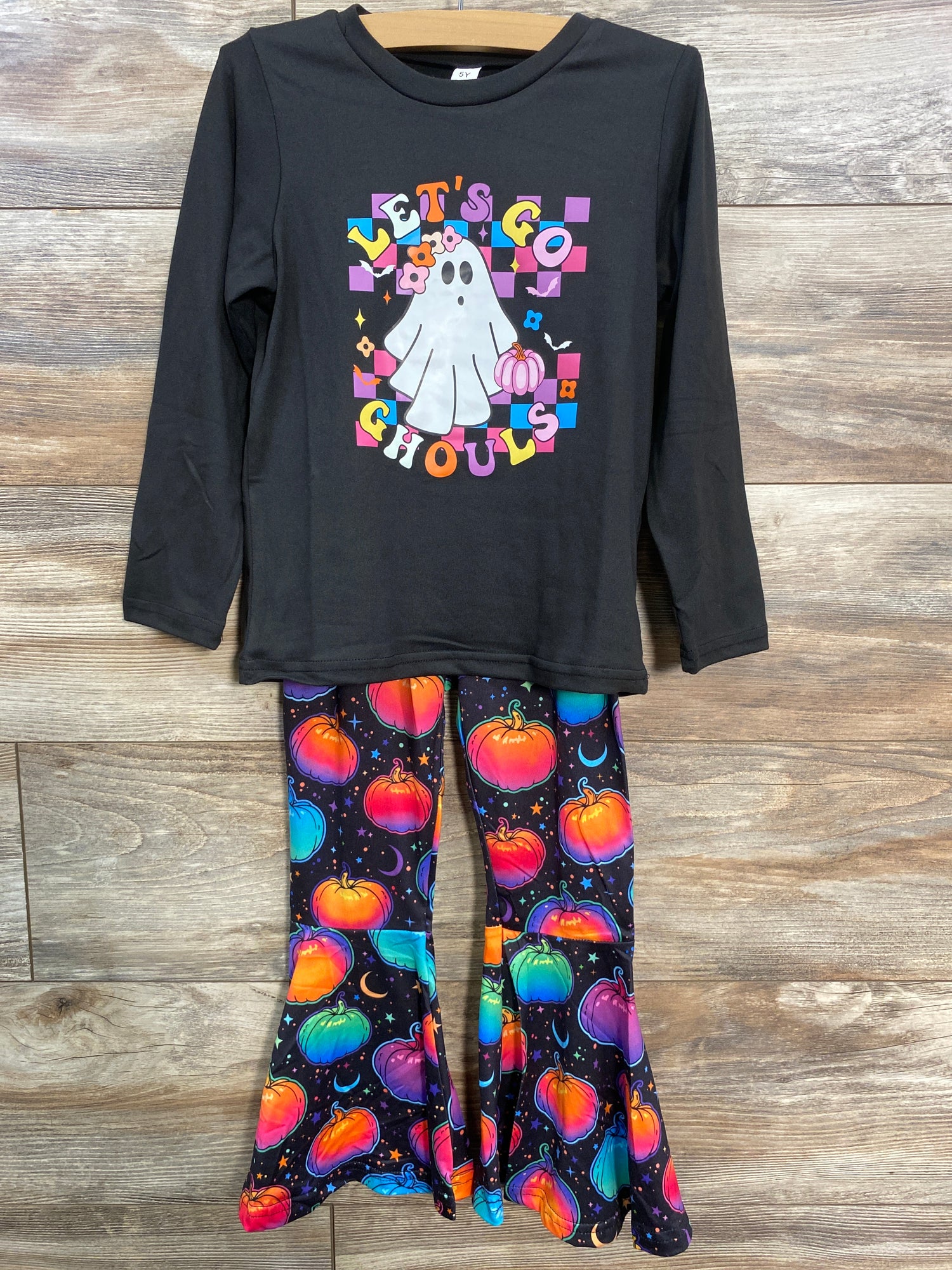 NWOT 2pc Let's Go Ghouls Shirt & Pants Black sz 5T