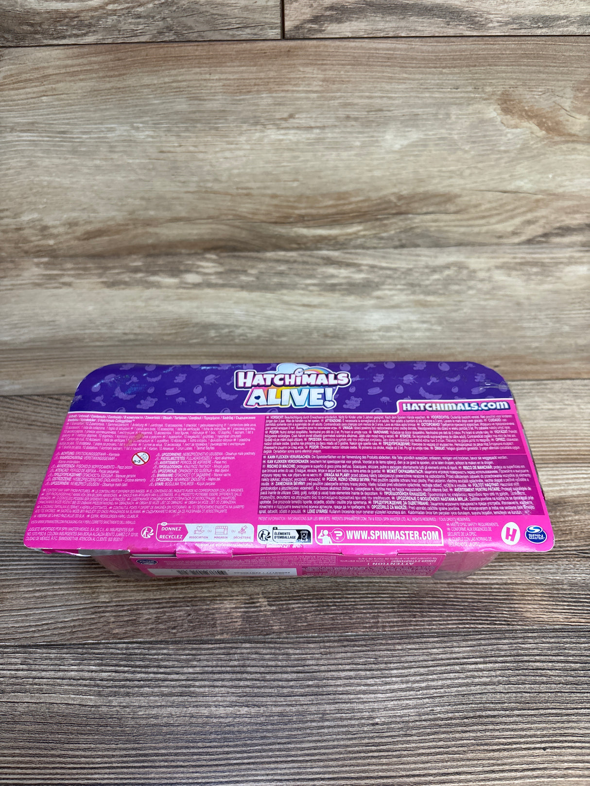 NEW Hatchimals Alive, Rainbow Splash Egg Carton