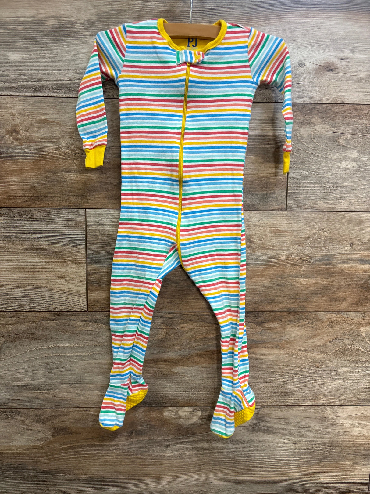 Children's Place Striped Sleeper Yellow sz 18-24m