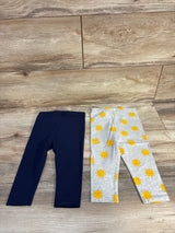 NEW Mighty Goods 2pk Sunshine Leggings Grey sz 12m