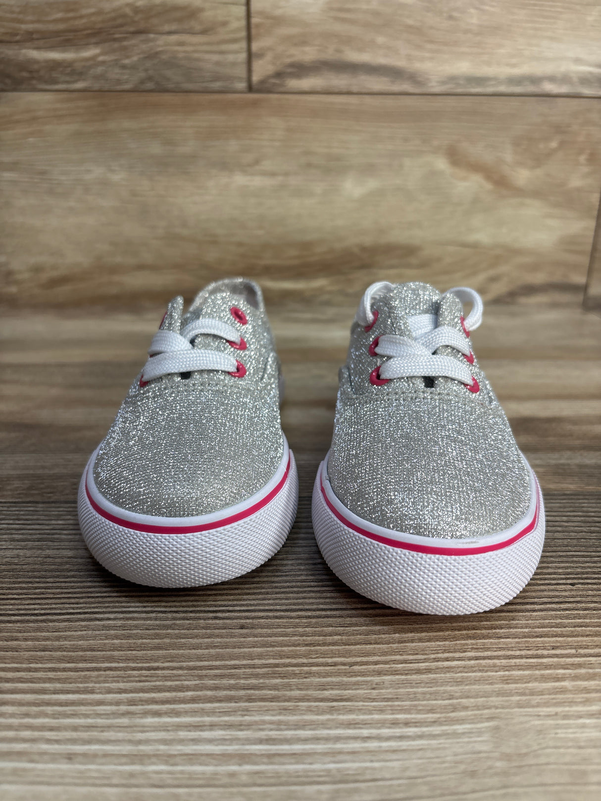 Giggle Girls Glitter Casual Shoes Silver sz 11c