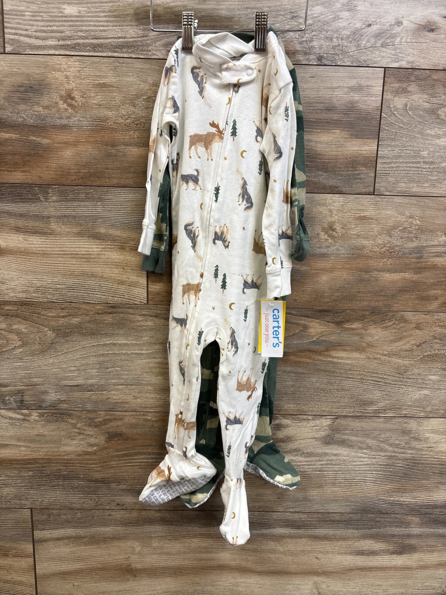 NEW Just One You 2pk Sleepers White/Green sz 18m