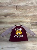 Old Navy Team Player Long Sleeve Shirt Maroon sz 18-24m