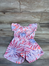 Baby Gap Tie Dye Shortie Romper Pink sz 4/5T