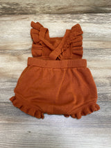 Cat & Jack Knit Ruffle Romper Cinnamon sz 3-6m