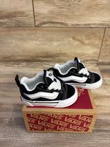 NEW Vans Knu Skool Elastic Lace Sneakers Black/True White sz 4c