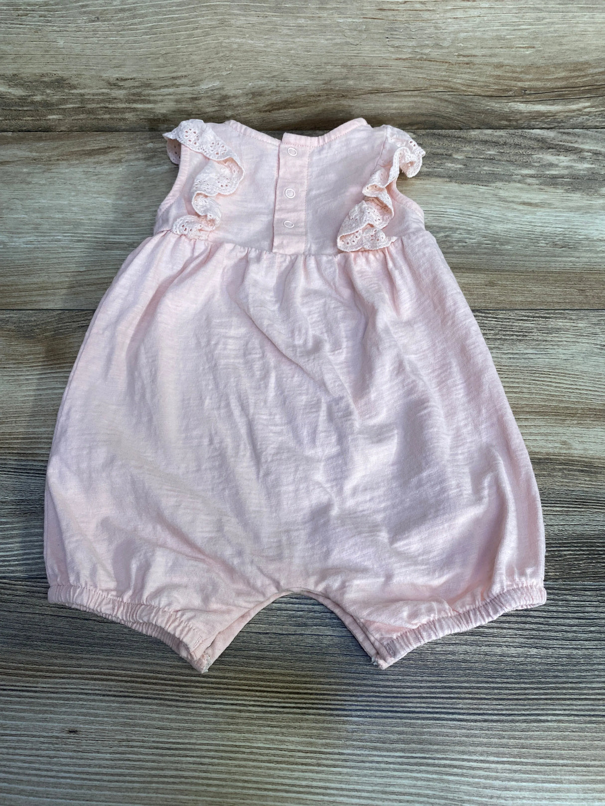 Starting Out Eyelet Ruffle Romper Pink sz 6m - Me n Mommy To Be