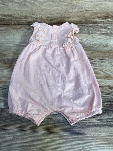 Starting Out Eyelet Ruffle Romper Pink sz 6m - Me n Mommy To Be