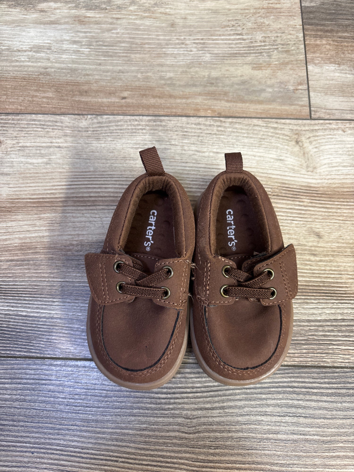 Carter's Every Step First Walker Moccasin Style Shoes Brown sz 4c