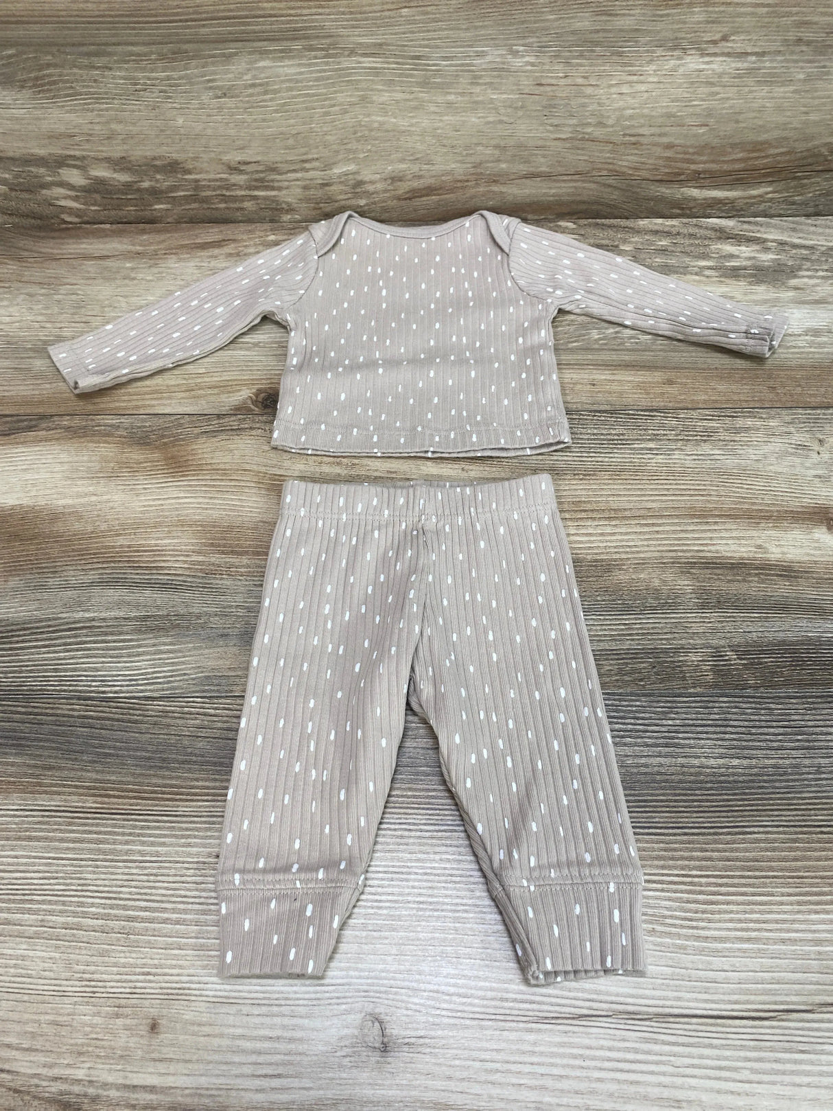 Cloud Island 2pc Shirt & Pants Beige sz Newborn