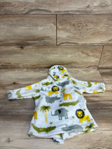 Luvable Friends Animal Print Robe Blue sz 0-9m