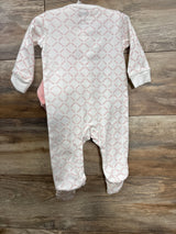 NEW DKNY 2pc Logo Footed Coverall Set White sz 3-6m