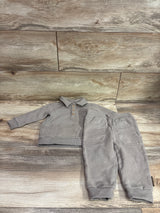 Calvin Klein 2pc Knit Polo Shirt & Pants Set Tan sz 18m