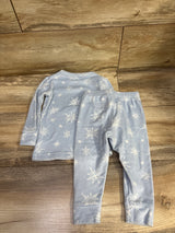 Cat & Jack 2pc Velour Snowflake Pajama Set Blue sz 18m