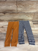 Pekkle 2pk Ribbed Pants Grey sz 24m