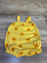 Old Navy Sunflower Sleeveless Bubble Romper Yellow sz 18-24m