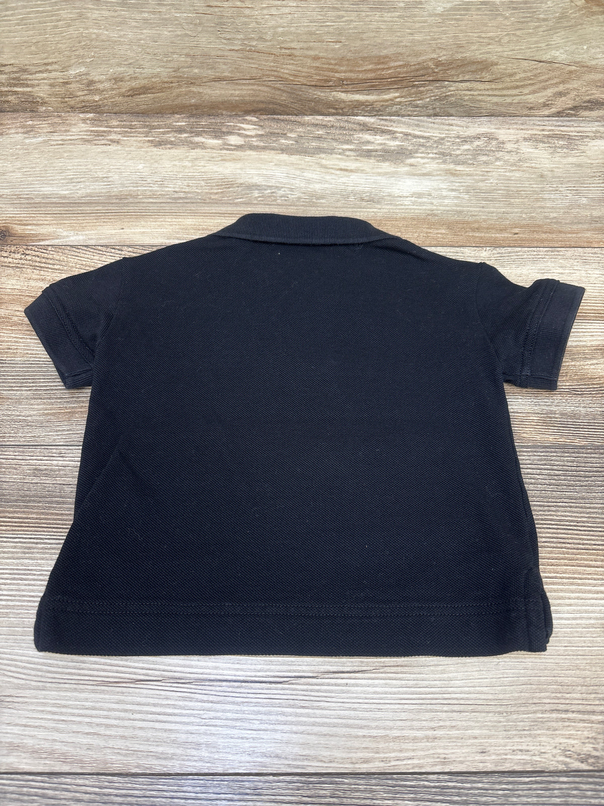 Burberry Johane EKD Logo-Patch Polo Shirt Black sz 18m