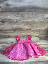 Barbie Square Neck Organza Dress Pink sz 3T