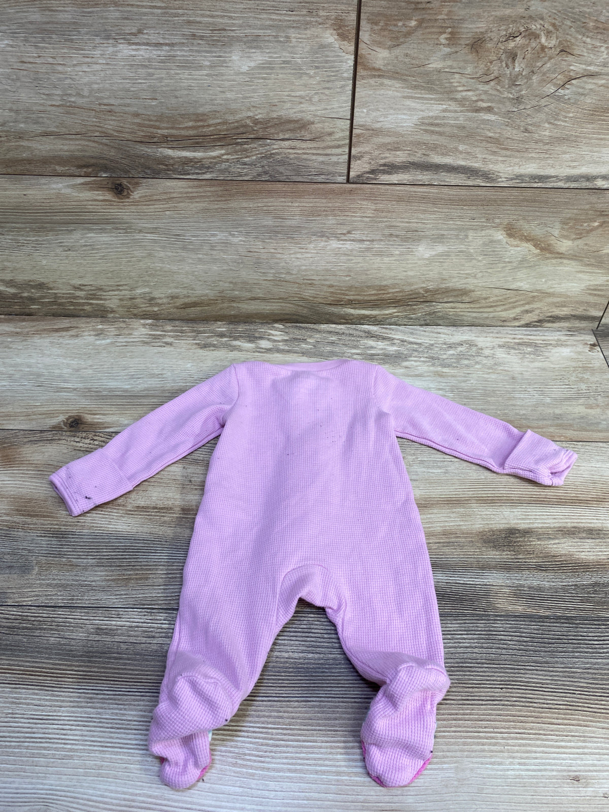 Just One You Waffle Knit Sleeper Pink sz Newborn