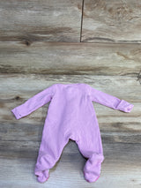 Just One You Waffle Knit Sleeper Pink sz Newborn