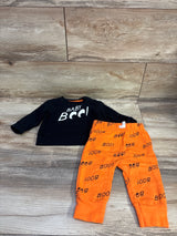 Cat & Jack 2pc Baby Boo Sweatshirt & Joggers Set Black sz 6-9m