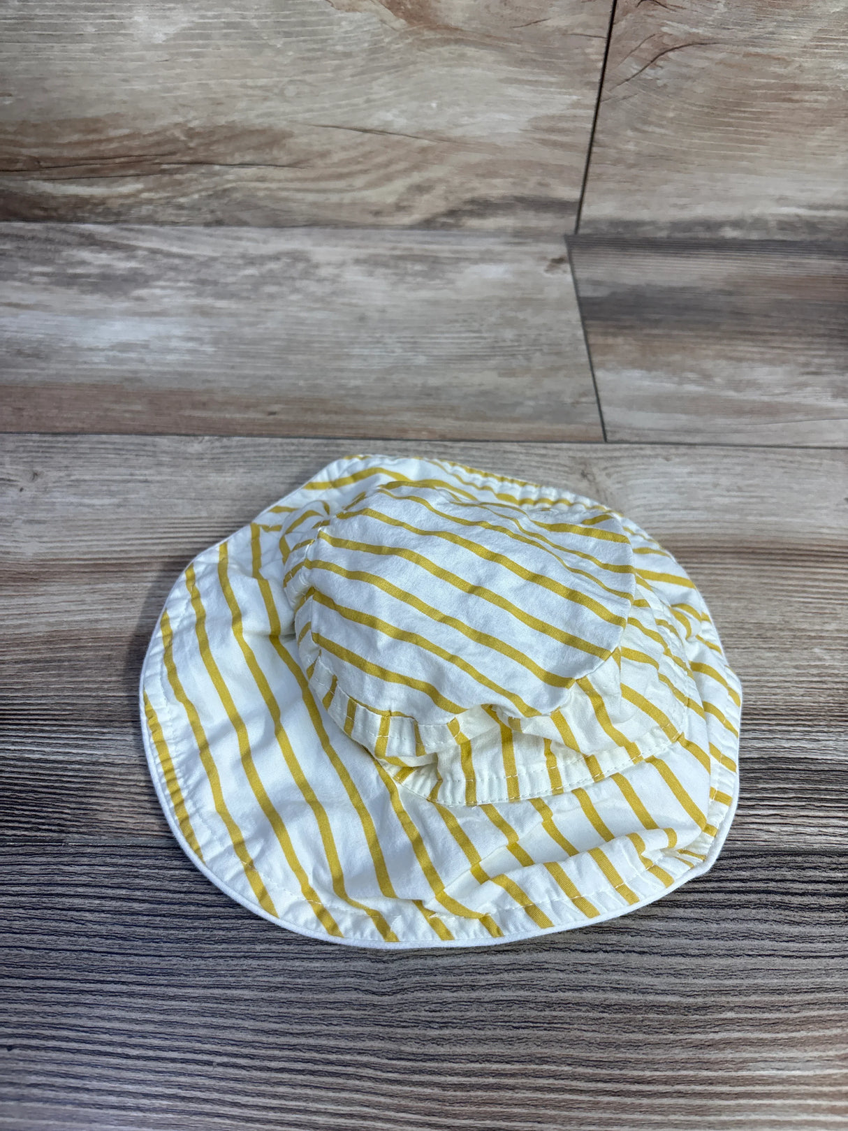 Pehr Organic Cotton Striped Bucket Hat Ivory sz 0-6m