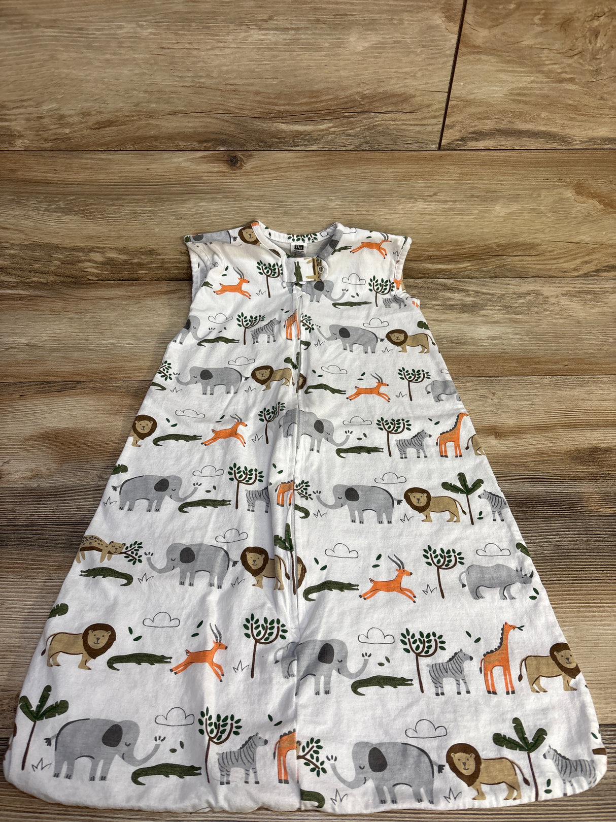 Hudson Baby Animal Printed Halo Sleepsack White sz 6-12m