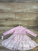 NEW Little Lass 2pc Jacket & Dress Set Pink sz 2T