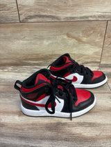 Air Jordan 1 Mid PS 'Black Fire Red' Sneakers sz 11c