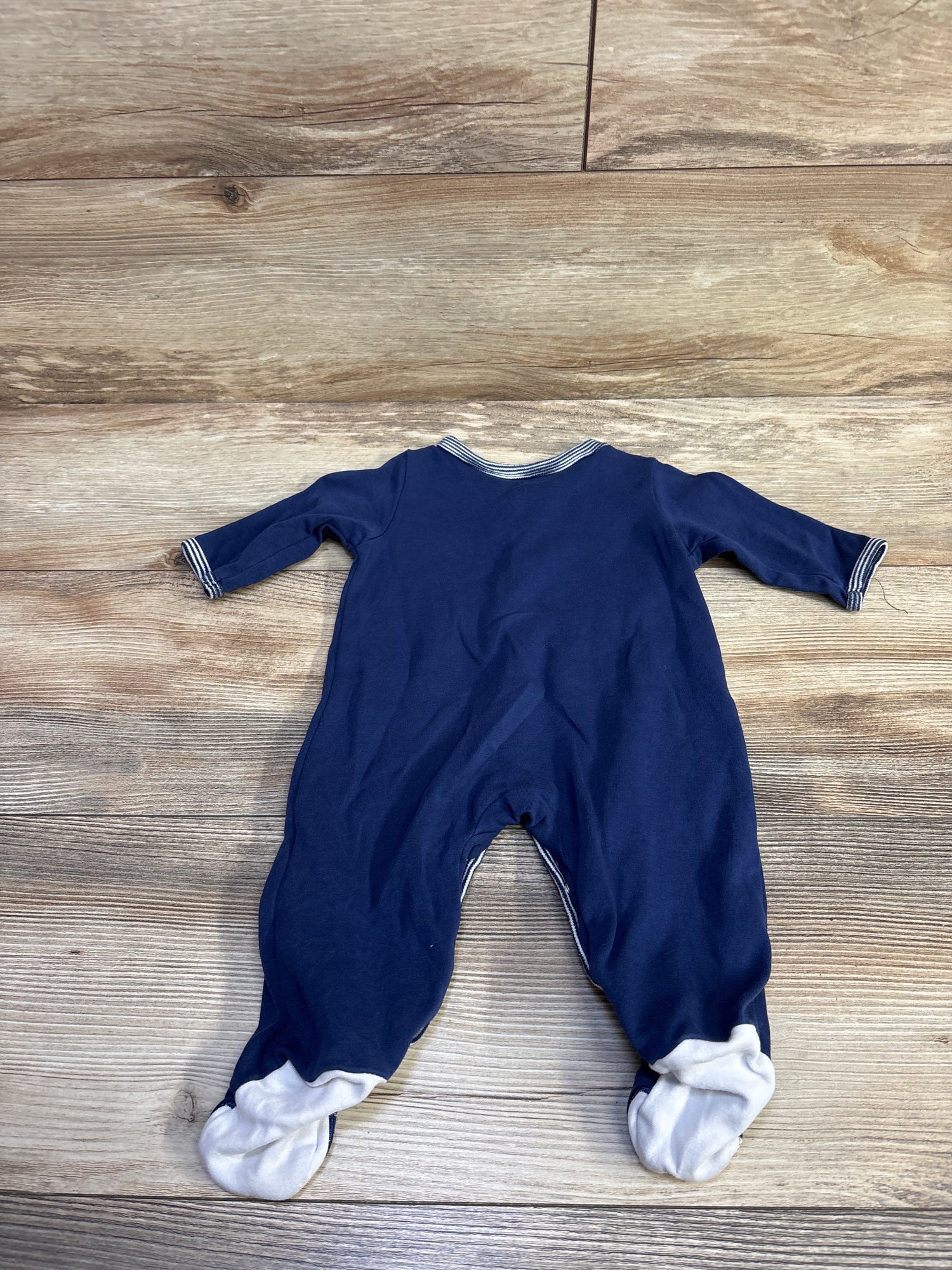 Little Me Embroidered Sports Ball Sleeper Navy sz 3m