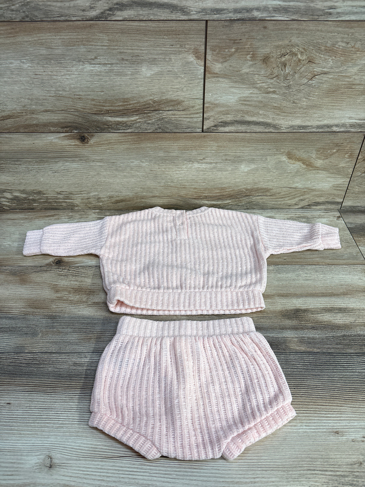 Cat & Jack Velour 2pc Sweatshirt & Shorts Set Pink sz 6-9m