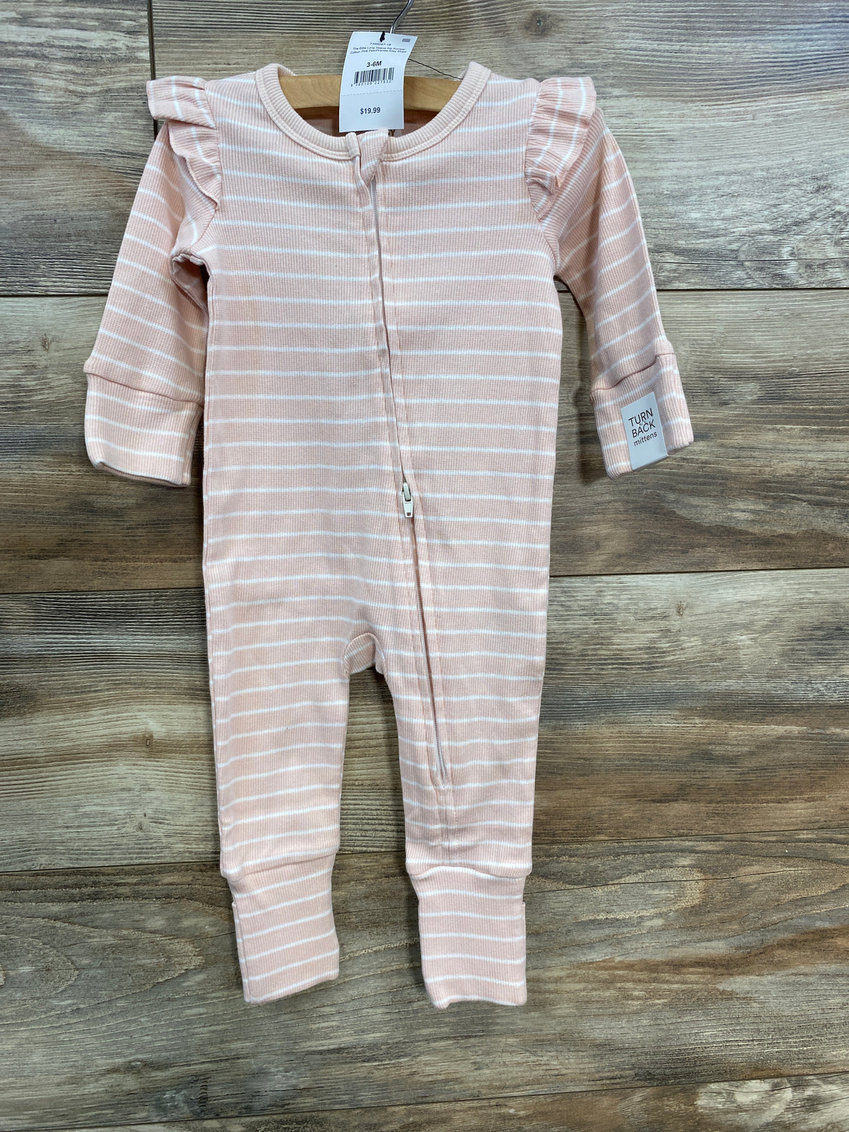NEW Cotton On Baby Striped Sleeper Pink sz 3-6m