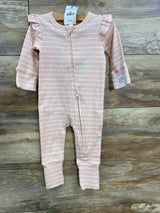 NEW Cotton On Baby Striped Sleeper Pink sz 3-6m