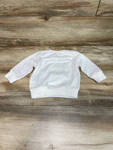 Shein Plaid Bear Sweatshirt White sz 3-6m